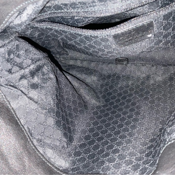 GUCCI LEATHER / BAMBOO HANDLE Snap closure handbag/shoulder bag - Picture 5 of 11